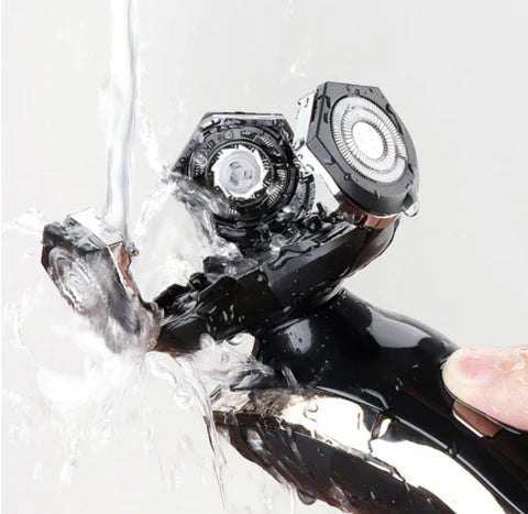 Skanto | Oppladbar våt- og tørr elektrisk barbermaskin for menn – Vanntett grooming med LCD-skjerm