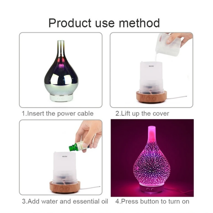 Skanto | CosmicBreeze Aroma Diffuser – Magiske Farger og Oppfriskende Dufter for Avslapning
