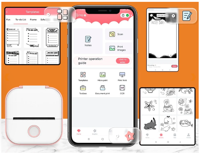 Trådløs termisk skriver | Skanto