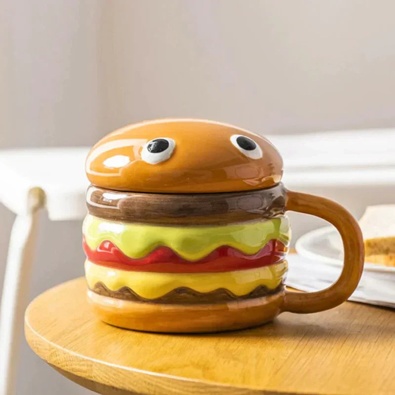 Skanto | Krus med Hamburger Motiv Stilfullt og Praktisk Kjøkkenverktøy