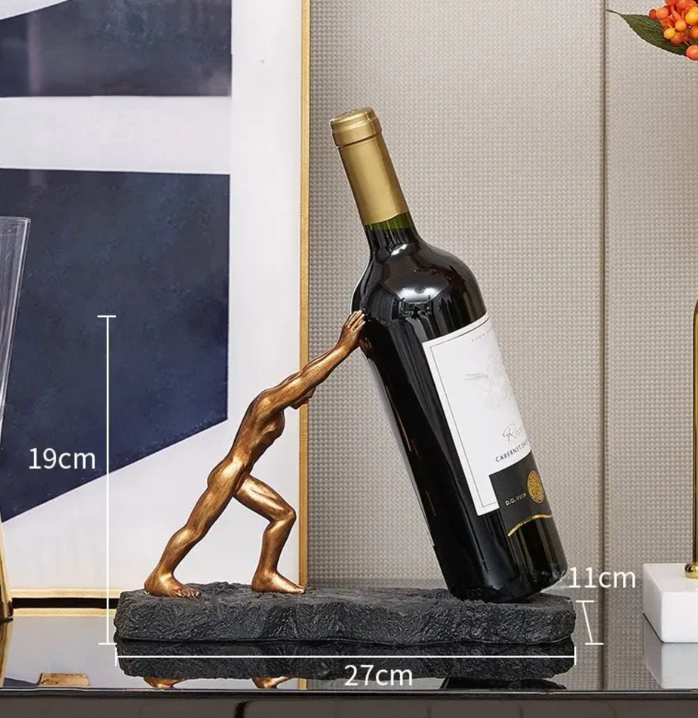 Skanto | Vinflaskeholder - VinoLux - Premium Design - Luksuriøs Blikkfang
