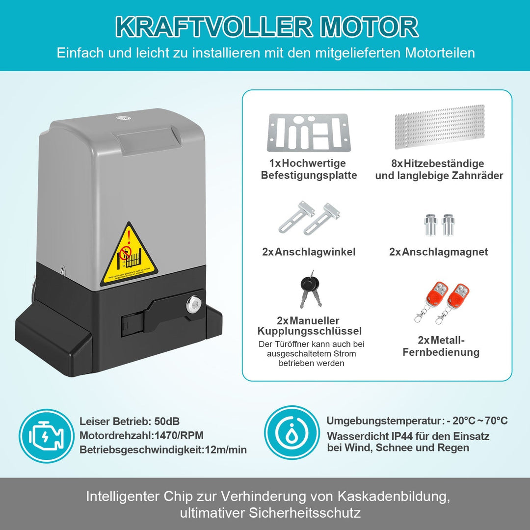 Skyvedørsdrift garasjeportåpner 370W/550W/750W | Skanto