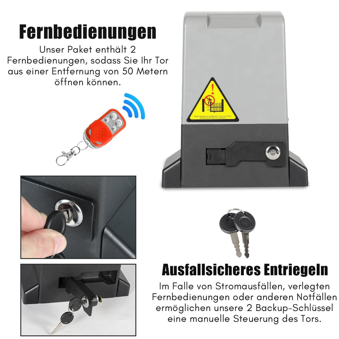 Skyvedørantrieb Garasjeportdrift med App-kontroll 370W/550W | Skanto