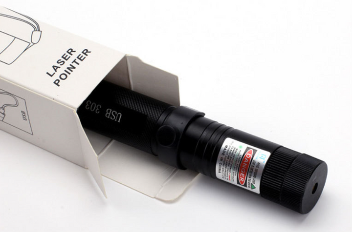 Skanto | Power Laserpointer 303 - Oppladbar synlig USB-laserpointer med høy ytelse
