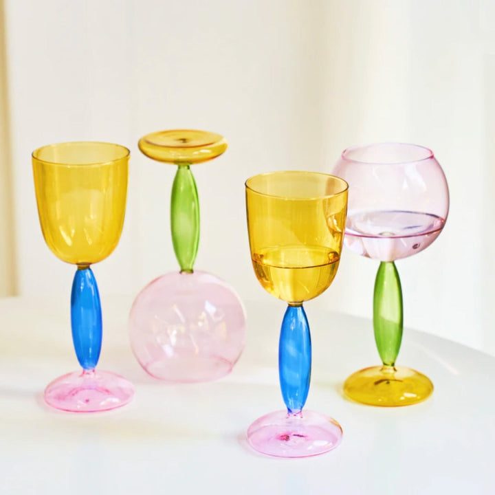Skanto | Borosilicate 3-Farge Glass - Vin Glass