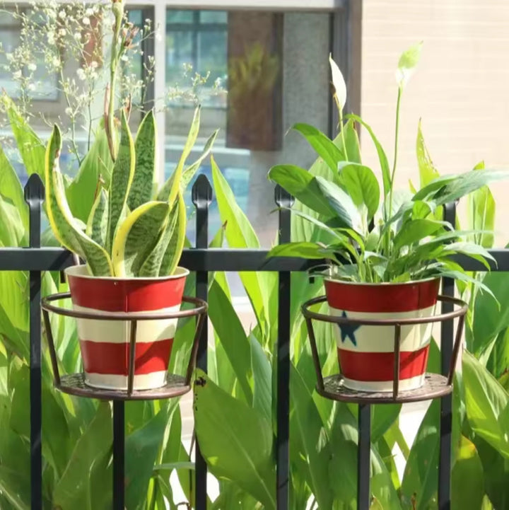 Skanto | 3Pc Over the Balcony Blomsterpotteholder Svart Nov