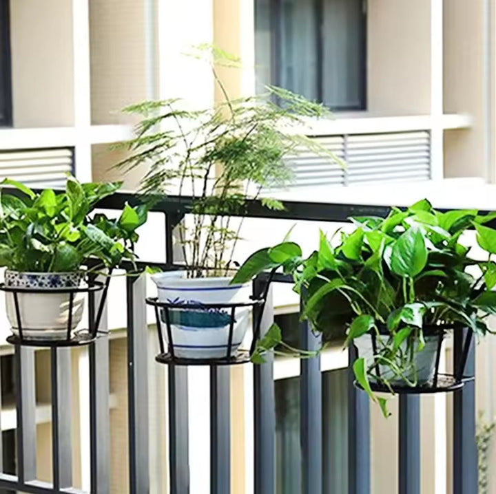 Skanto | 3Pc Over the Balcony Blomsterpotteholder Svart Nov