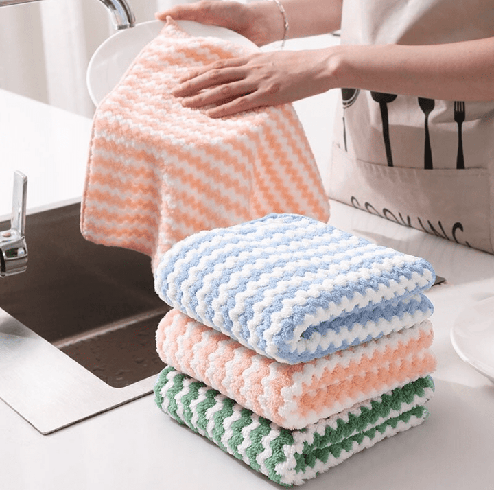 Skanto | mikrofiber rengjøringskluter laget av koralfleece for stripefri renhet