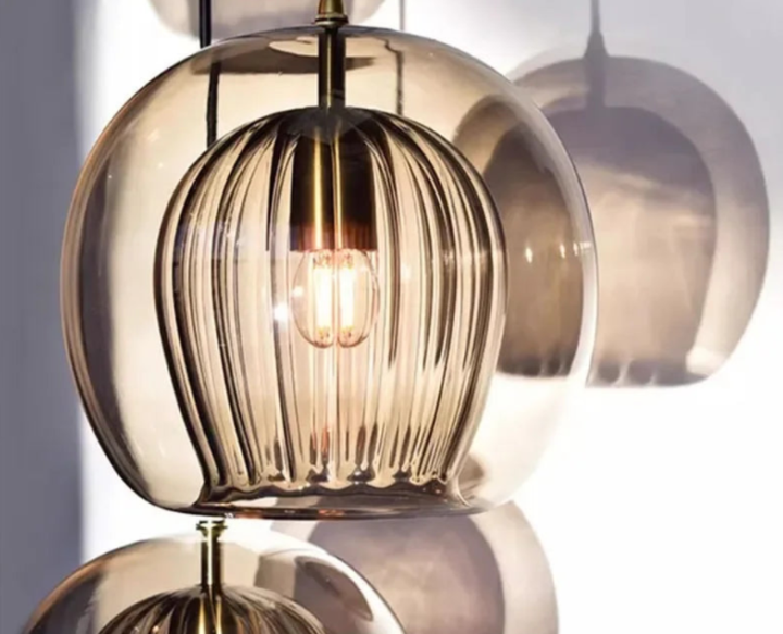 Skanto | TimberGlow - Moderne Glass Pendellampe
