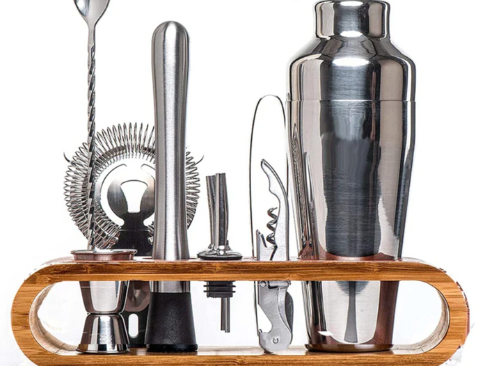 Skanto Metal Bar Set | Elegant Cocktail og Bartender Set | Perfekte Drinker Enkle å Lage