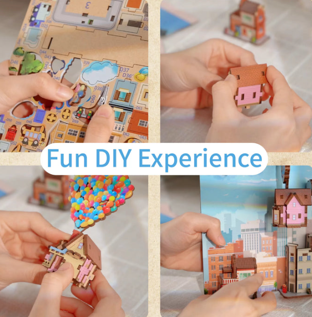 3D-Treppenpuslespill DIY-Bokhjørnesett | Skanto