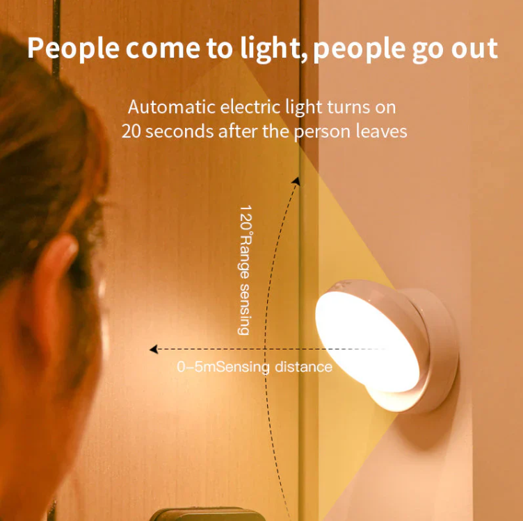 Skanto | Smart Bevegelsessensor Nattlys – Energisparing og Automatisk