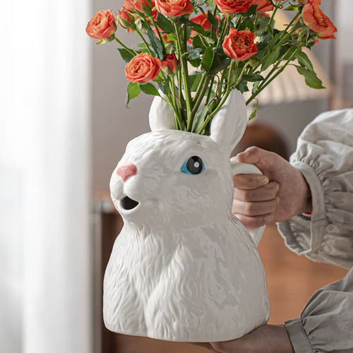 Søt Kanin Keramikk Vase | Skanto