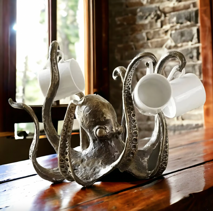 Kraken - Octopus Design Rustikk Cruch Holder Skanto