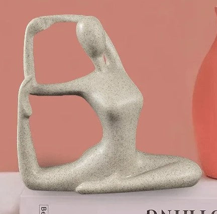 ZenJoy Kvinne i Yoga Figur – Moderne Interiørdekorasjon laget av Resin | Skanto