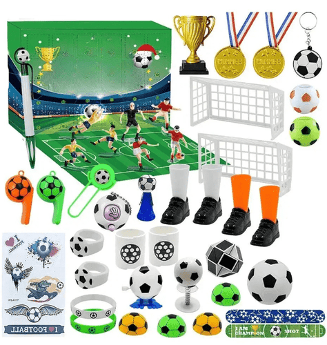Skanto | MatchBox – Adventskalender for gutter og jenter med stadionbygge-sett
