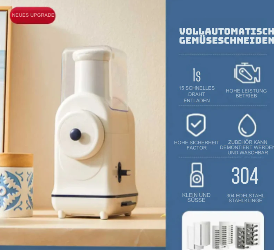 Elektrisk Grønnsaksskjærer | Rask & Effektiv Matpreparering | Skanto