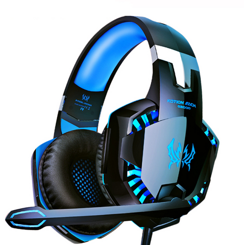 Skanto | Spillhodetelefoner for PC Bass Stereo Over-Ear Øretelefon Casque Laptop Mikrofon