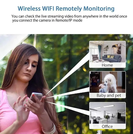 Skanto | Vanntett HD Mini Kamera Med Nattmodus og Vidvinkelobjektiv IP WiFi 1080P HD 160° Vidvinkel
