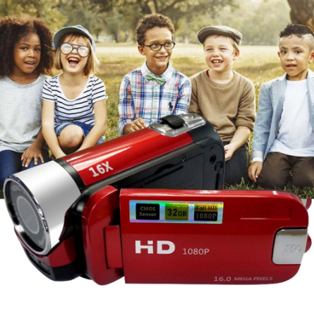 Skanto | Kamera for opptak 1080P Full HD 16 millioner piksler videokamera for vlogging nattopptak