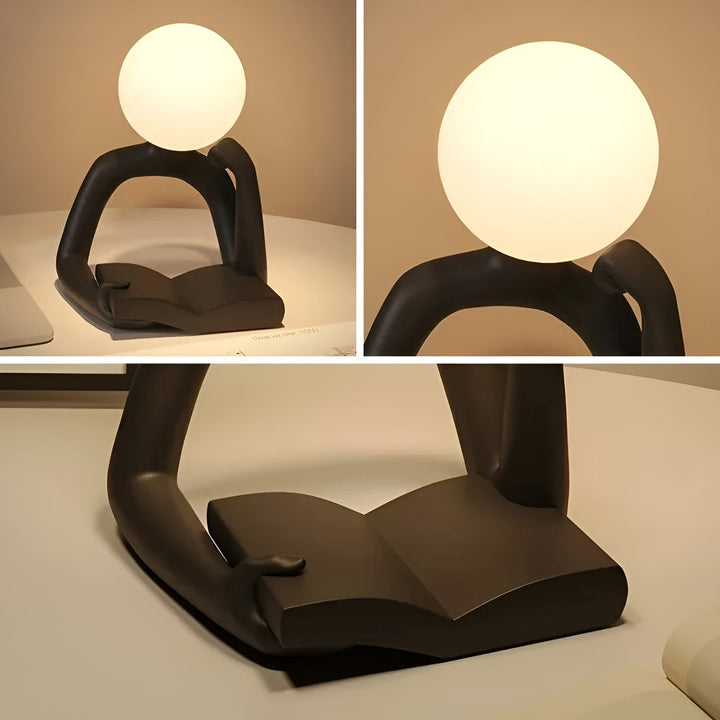 Aura Sculpt Lamp - Moderne Bordlampe med Abstrakt Design | Skanto