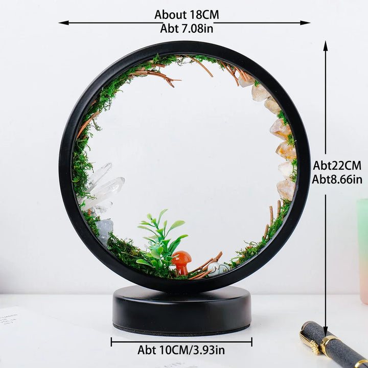 CrystalGlow Luxe Circle Night Lamp | Skanto
