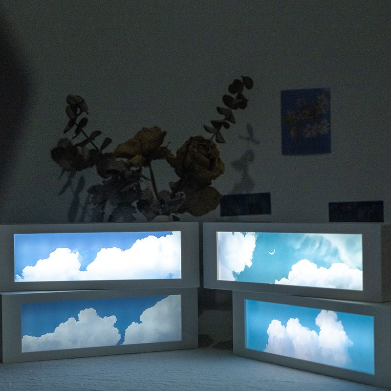 Skanto | LED Molnfull Himmel Oppladbar Nattlampe