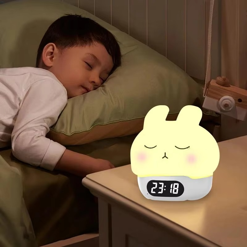 Skanto | Bunny Digital Vekkerklokke med Søvntreiner og Nattlys