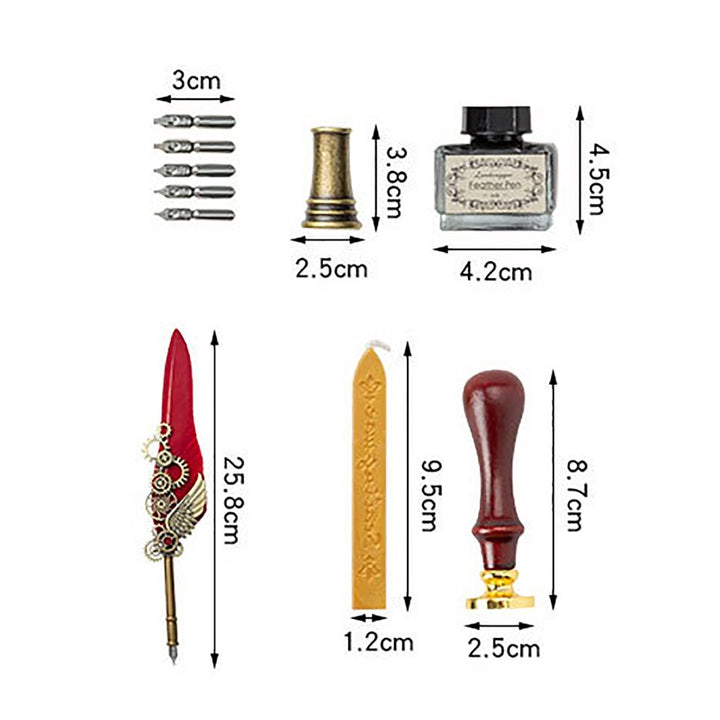 Skanto | Phoenix Feather Mechanisk Kalligrafi Penn Sett