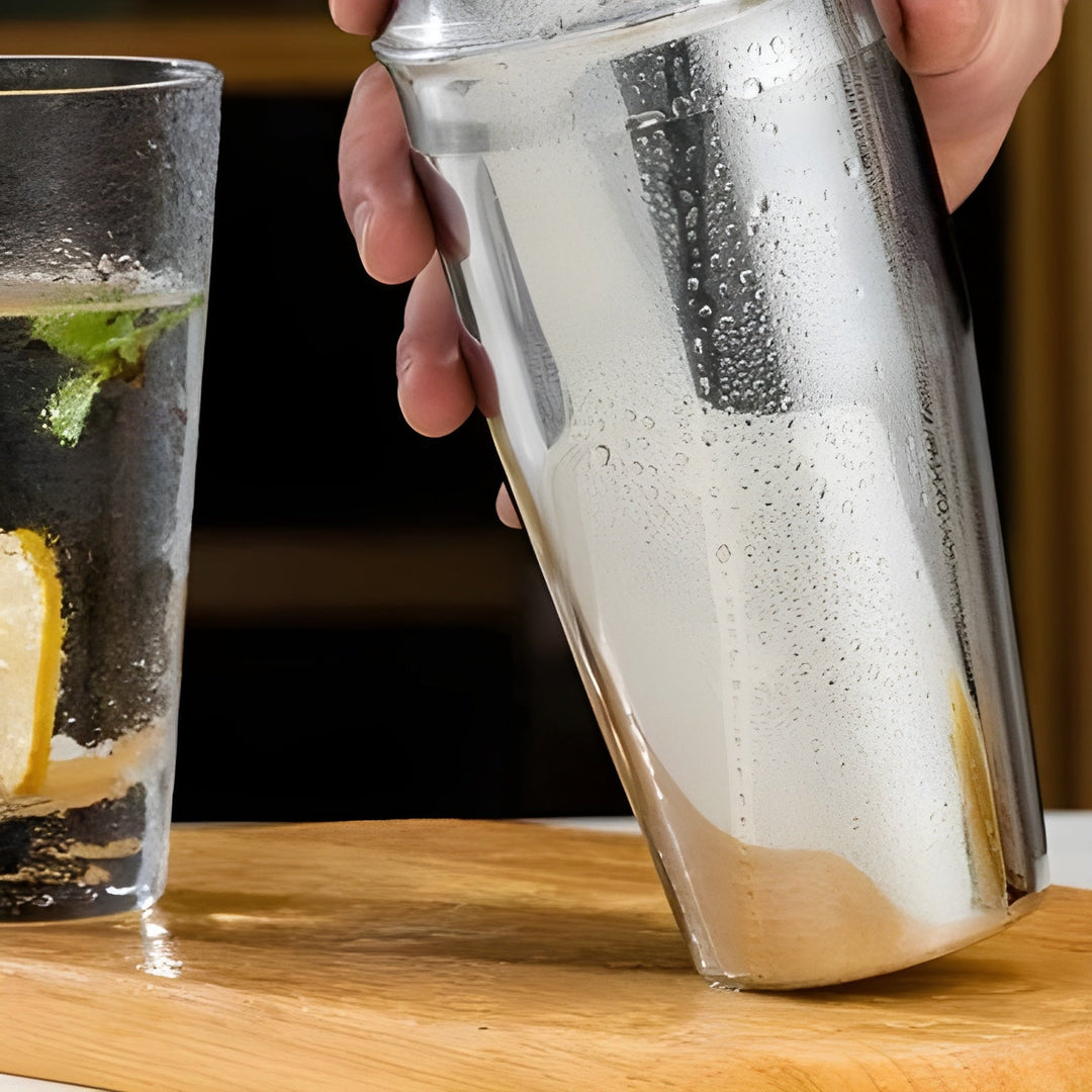 Cocktailshakersett i rustfritt stål – 10-delers premium bartendersett | Ideelt for blandede drinker og fester
