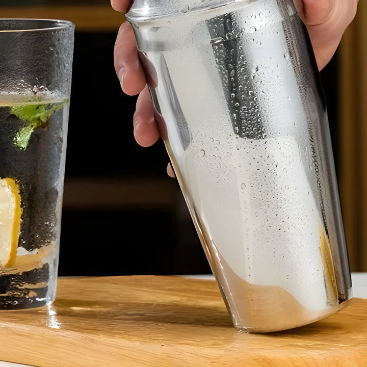 Cocktail shaker-set laget av rustfritt stål – 10-delt premium bartender-sett | Ideell for Skantoandede drinker og fester | Skanto