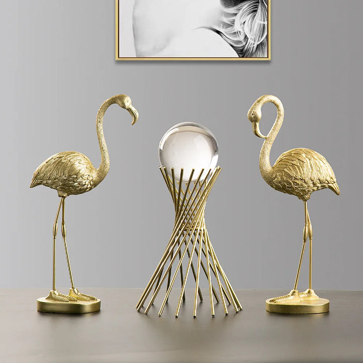 Skanto | Nordisk Flamingo Figur Figur Statue Skulptur Stue Kontor Bryllup Fest Ornamenter Hjem Dekorasjon Tilbehør