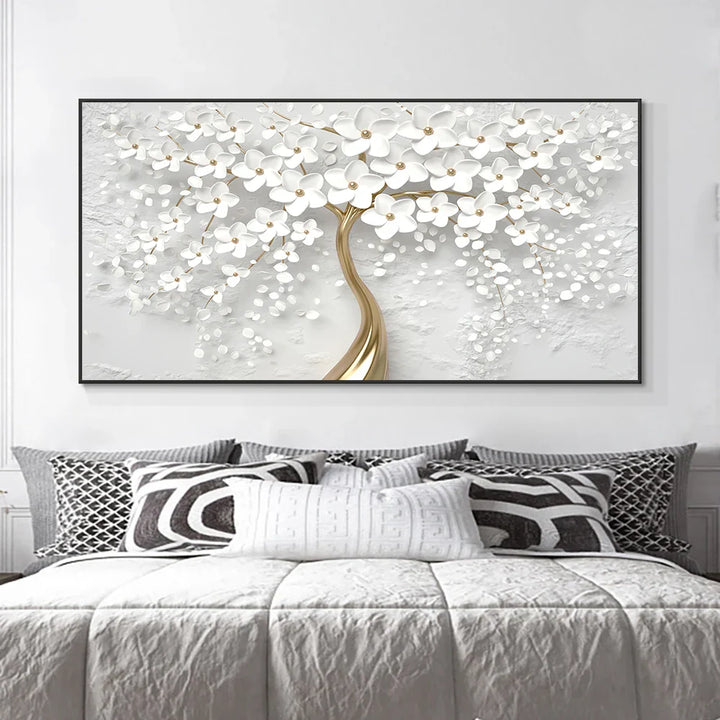 Abstrakt Floral Stor Blomster Petal Trevegg Kunst Fine Art Lærredsutskrifter Bilde For Stue Soverom Salong Kunst Dekor | Skanto