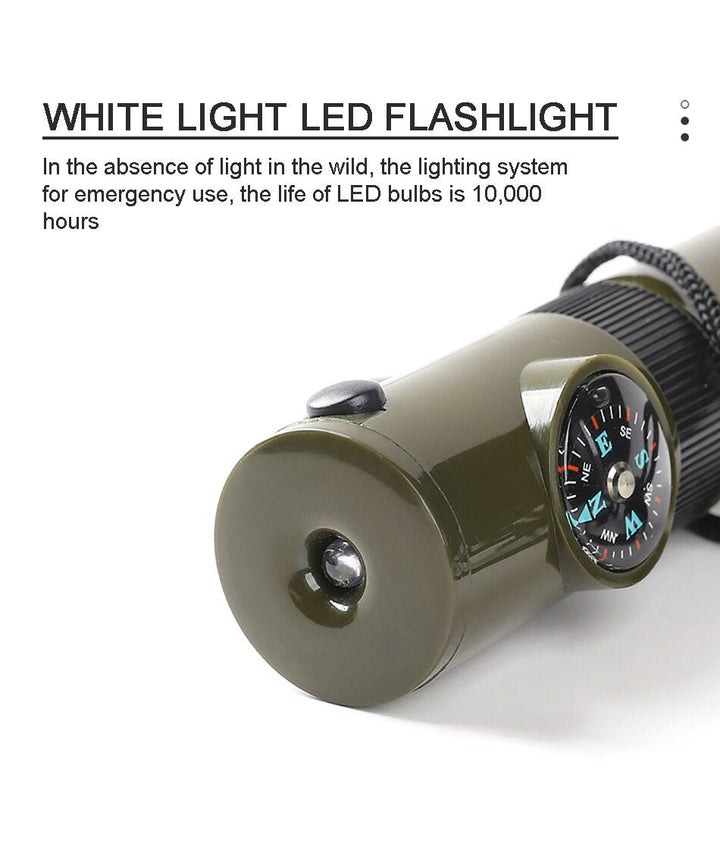 7in1 Bærbar Overlevelses Utendørs Camping Verktøy | Skanto