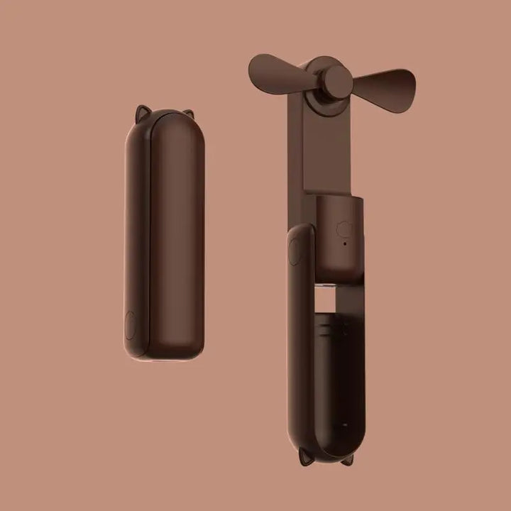 Ny håndholdt bærbar mini vifte - Kreativ, tre-hastighets justerbar, ensfarget, USB-oppladbar liten vifte | Skanto