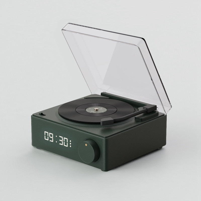 Skanto | Vintage Vibes Mini Platenspiller Bluetooth Høyttaler