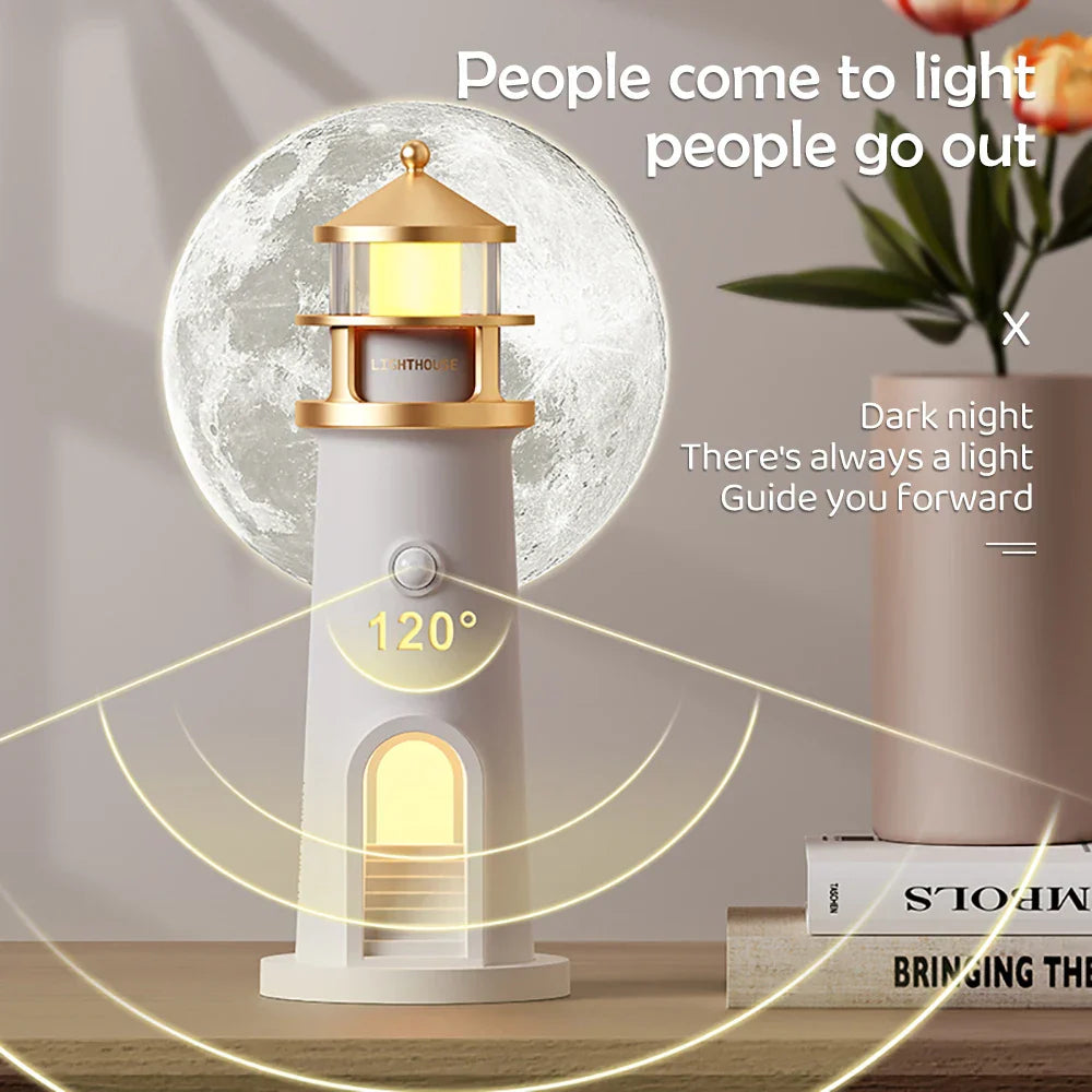 Lighthouse Ambient lys Skantouetooth Musikk Dimmbar Prosjeksjon | Skanto