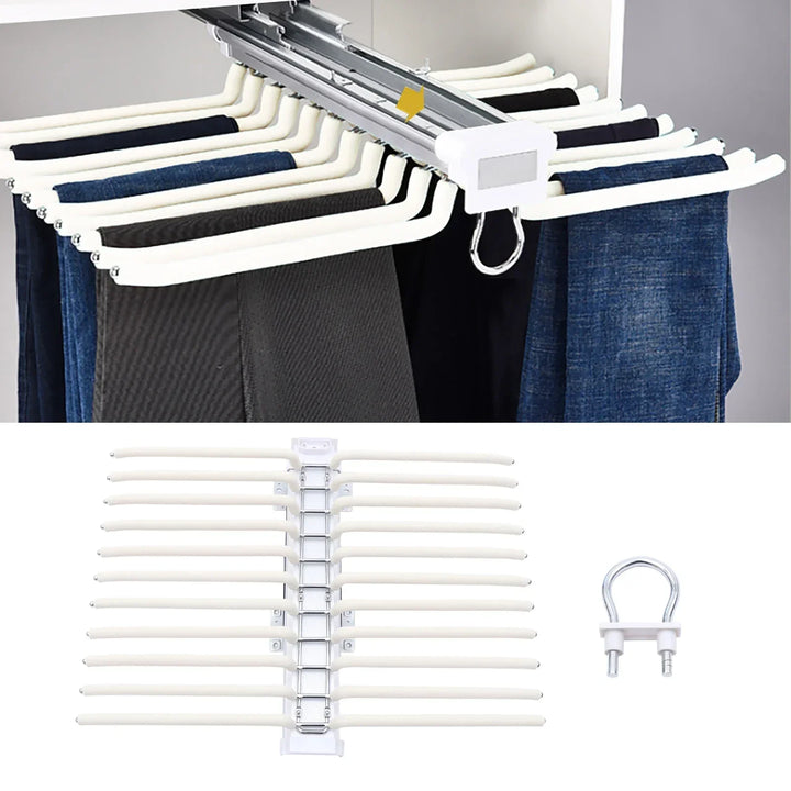 Smart Slide-Out Rail Tuch-Organizer | Skanto