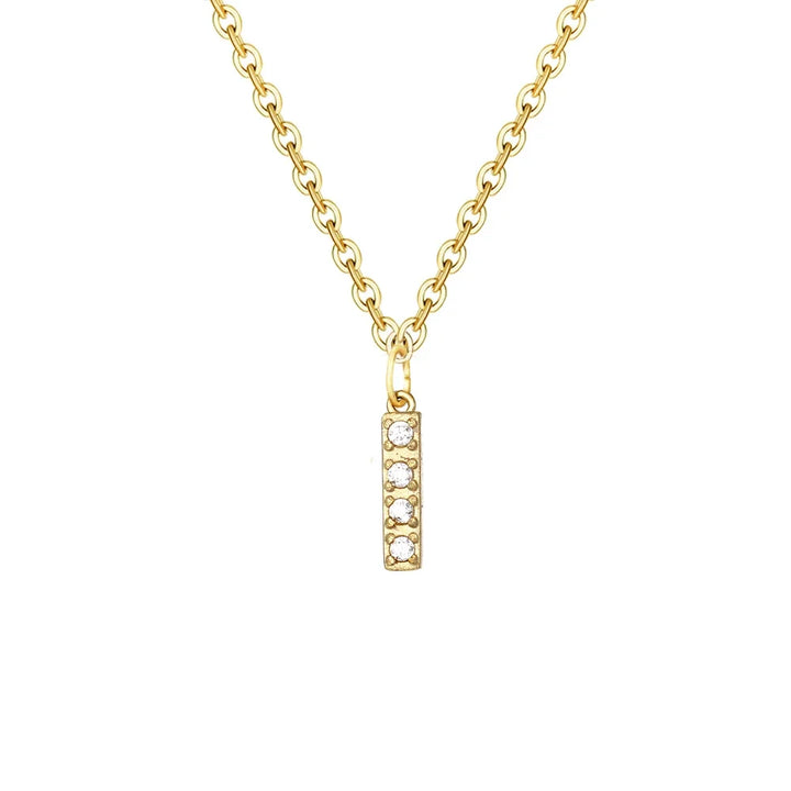 Skanto | Delikat Zirkon Bokstav Initial, Nummer, Symbol Kjedehalskjede
