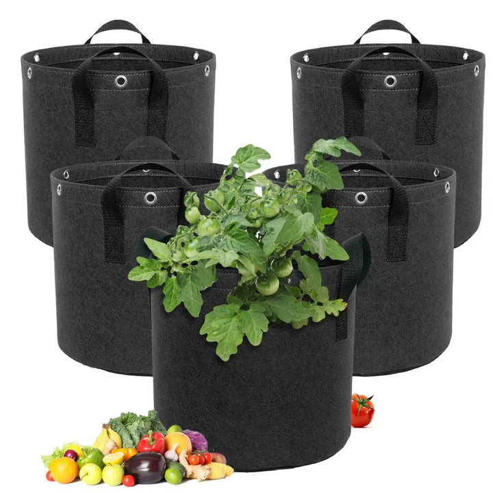 Skanto | Felt plantepose med bærehåndtak – Pustende og slitesterk for hageplanter og blomster