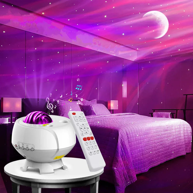 Starfield Galaxy Høyttaler Lys Projektor | Skanto