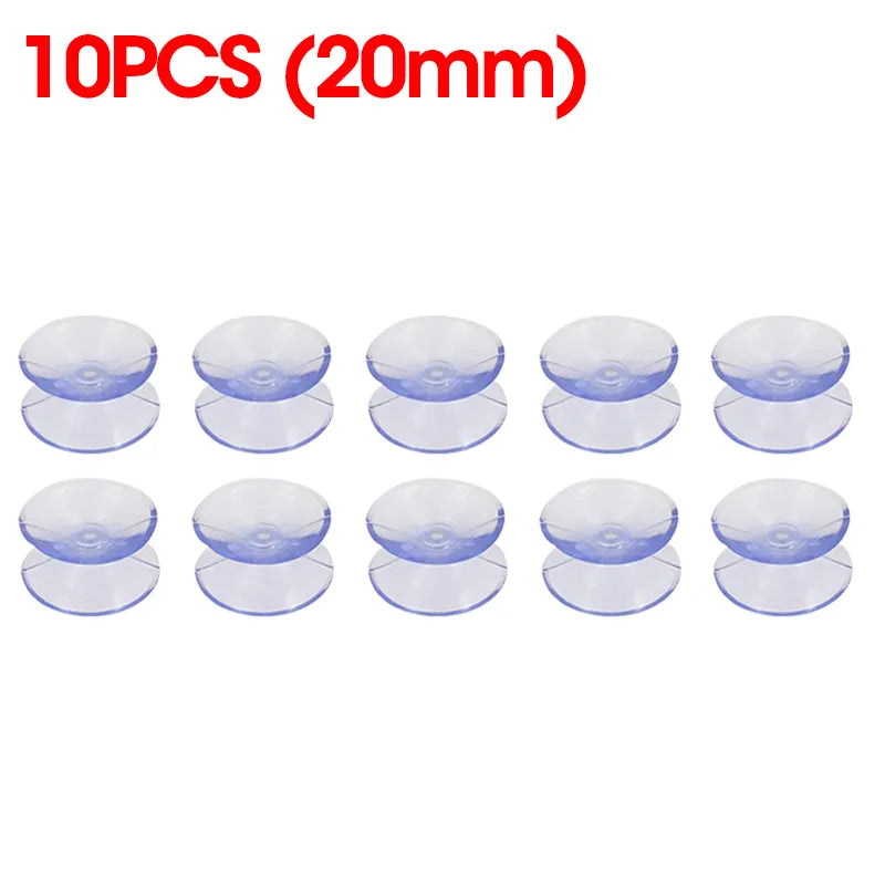 Skanto | 5/20PCS Dobbelt-sidede plast sugekopper - Rutsjesikre klare vakuumsugere for glass, bilvinduer, bordplater, DIY såpeholder