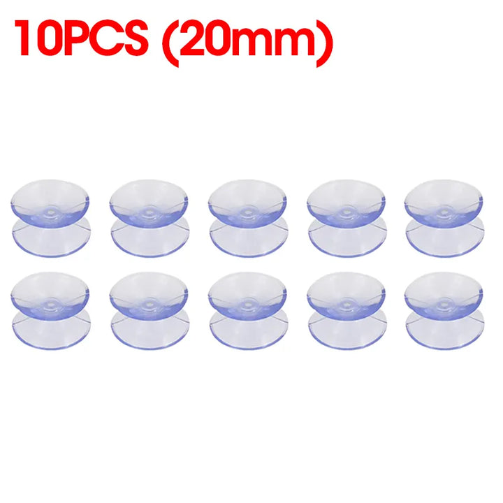 Skanto | 5/20PCS Dobbelt-sidede plast sugekopper - Rutsjesikre klare vakuumsugere for glass, bilvinduer, bordplater, DIY såpeholder