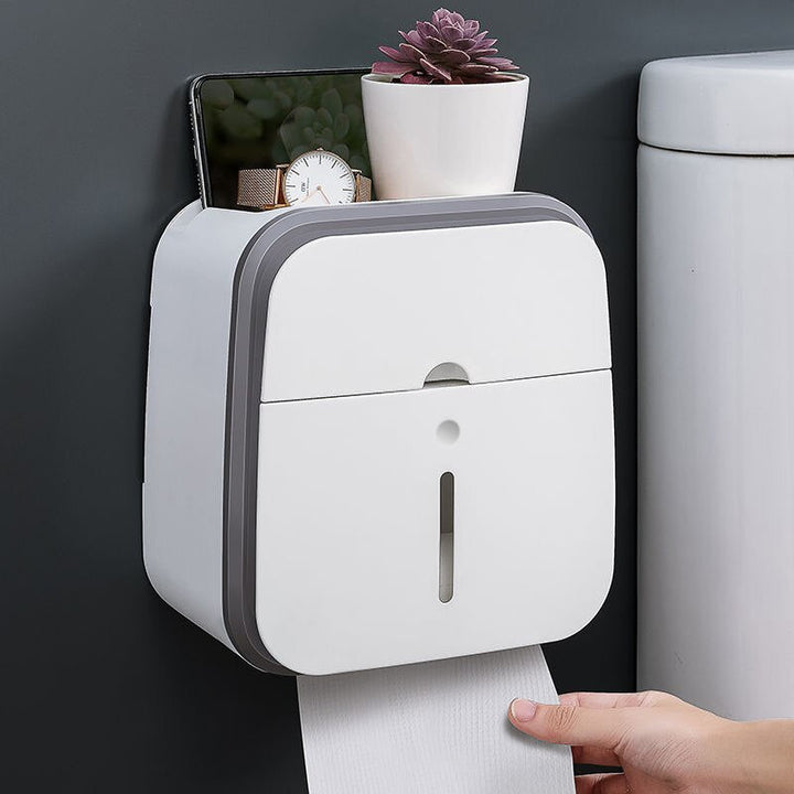 Vegghengt baderomsorganisator Tissue Box Holder | Skanto