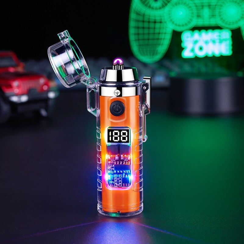 Vindusløs Dobbel Bue Gjennomsiktig Lighter | Skanto