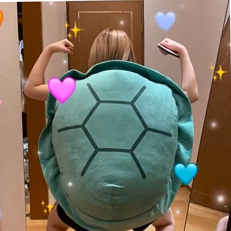 Skanto | Stor Skilpadde Skall Plush Myk Pute