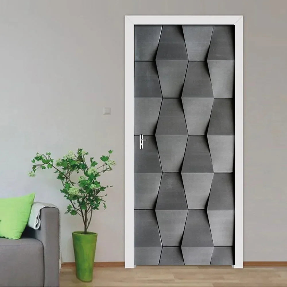 Moderne Abstrakt Perle Geometrisk Dørklistremerke Mural Avtakbar PVC Vinyl Peel N Stick Veggkunst Mural Klistremerke For Innendørs Dører Kreativ DIY Hjem Deko | Skanto