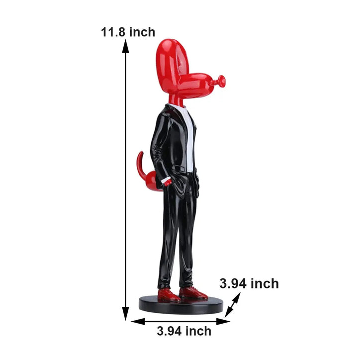 Skanto Ballon Hund Statue Harz Skulptur Hjem Decor Moderne Nordic Hjem Dekorasjon Tilbehør for Stue Dyr Figurer