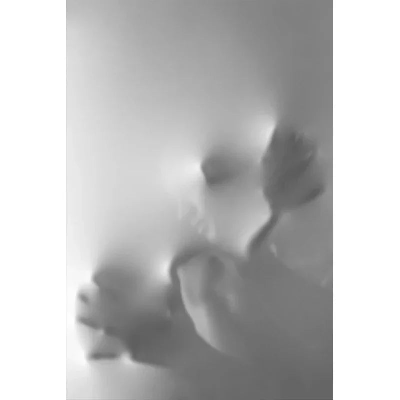 Moderne Kunst Abstrakte Spøkelsesaktige Figurer I Veggen Lerret Utskrifter Svart Hvit Vegg Kunst Plakater Bilder For Stue Soverom Kunst Dekor | Skanto