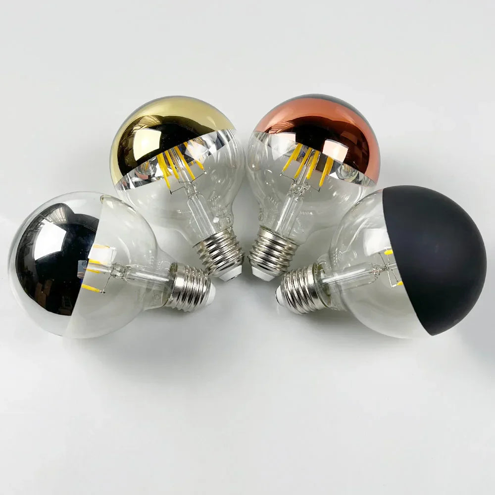 Vintage LED Lyspære – Retro Bordlampe med Trebase | Skanto